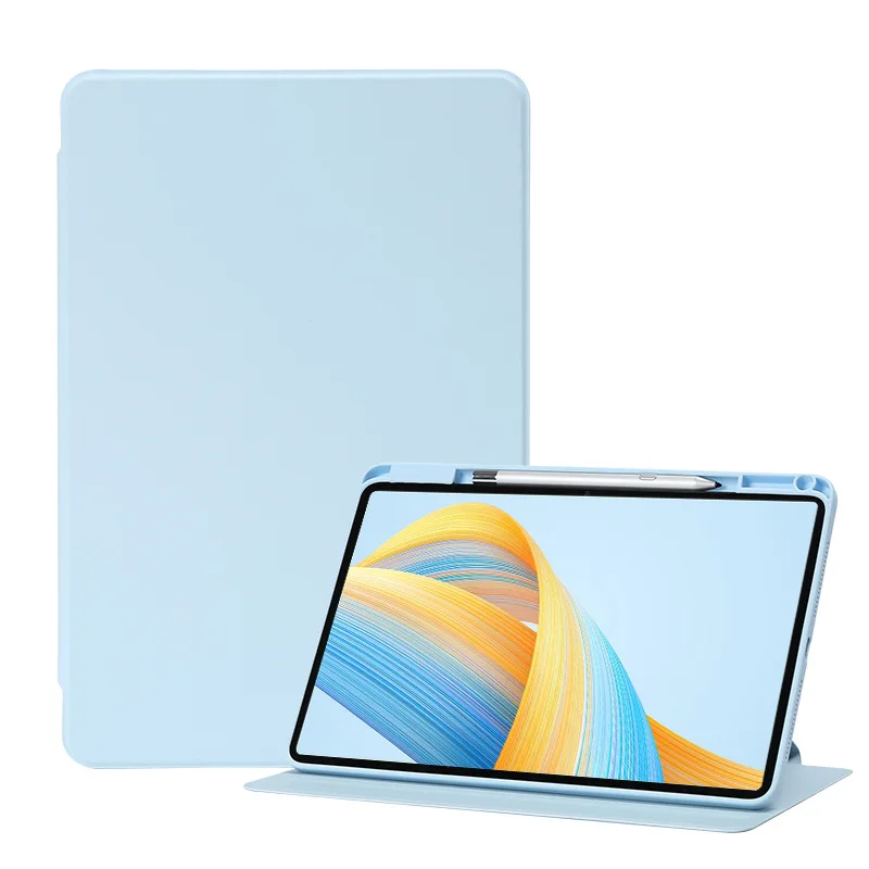 Anti bükme 360 Döner Kılıf İçin Huawei Onur Pad X8 Lite Pad 6 7 10. 1X6 Z3 9.7 Kapak Standı Kitap Tarzı Tablet Kabuk + Kalem Yuvası