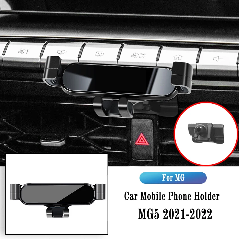 Araba telefon tutucu MG MG5 2021-2022 Yerçekimi Navigasyon Braketi GPS Standı Hava Çıkış Klip Dönebilen Destek Oto Aksesuarları