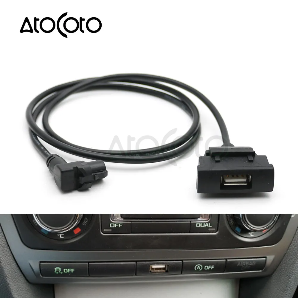 AtoCoto Araba USB arabirim adaptörü Ses Girişi Anahtarı Skoda Octavia için Radyo RCD510 RNS315