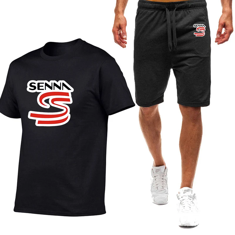 Ayrton Senna 2023 Yeni Erkek Yaz İyi Olmalı kısa kollu tişört Takım Elbise Basit Yumuşak Rahat Moda Rahat Eğlence Seyahat Seti