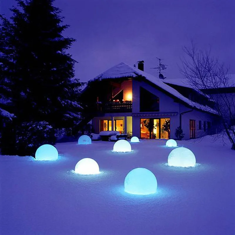 Açık LED top bahçe lambası peyzaj ışığı Su Geçirmez Şarj Edilebilir düğün dekorasyon zemini Lamba Yüzme Yüzen Lambalar