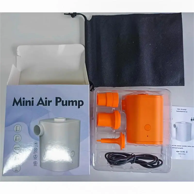 Açık Mini hava pompası Elektrikli Şişme Pompa Yatak Mat Kamp USB Şarj Yastık yüzme simidi şişme bot