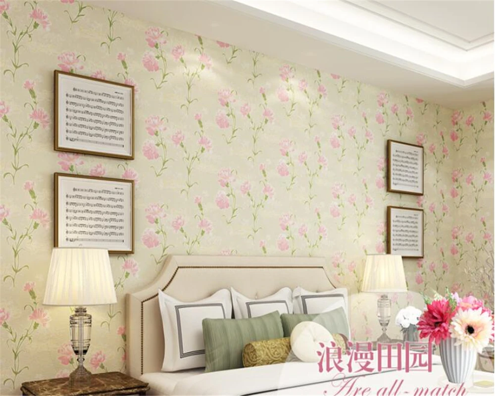 beibehangWarm Avrupa pastoral bronzlaşmaya büyük çiçek akın dokunmamış duvar kağıdı oturma odası yatak odası arka plan duvar kağıdı rulo