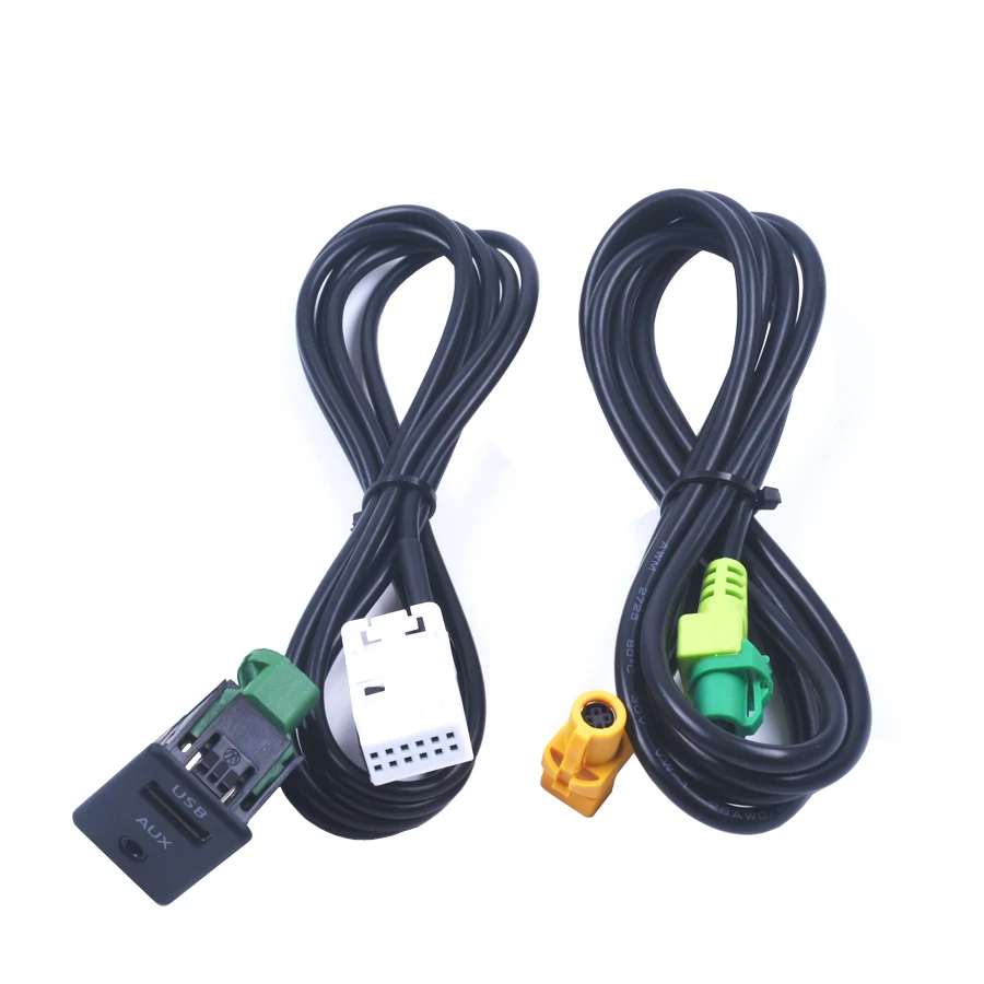 BMW 3 serisi için E87 5 E90 E91 E92 X5 X6 Aux Anahtarı USB adaptör kablosu radyo Konektörü