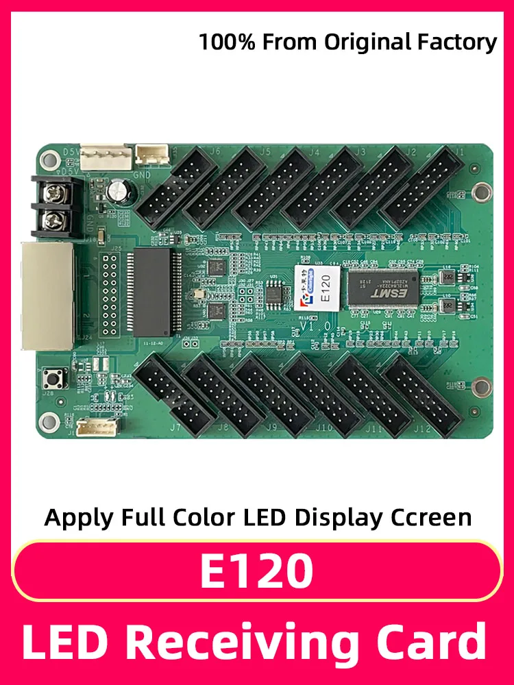 Colorlight E120 Tam Renkli LED ekran Alma Kartı Kapalı RGB Elektronik Büyük Ekran Modülü HUB75 Video Kontrol Kartı