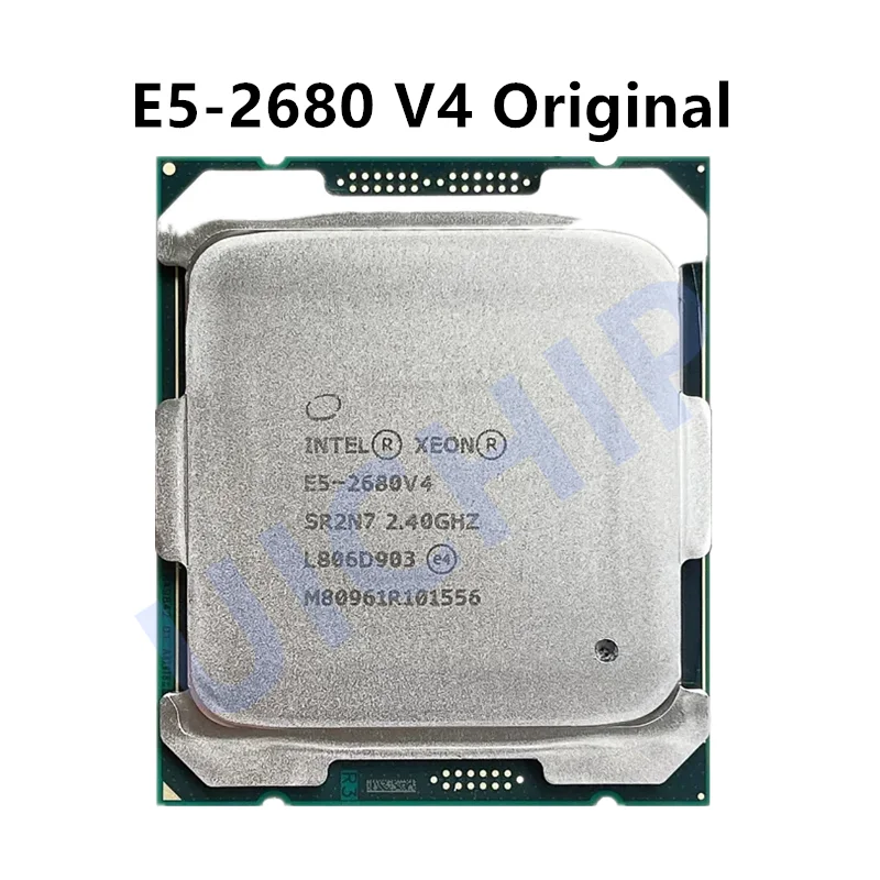 E5 2680V4 Orijinal Intel Xeon E5-2680V4 CPU İşlemci 2.40 GHz 14 Çekirdekli 35M 14NM E5-2680 V4 FCLGA2011-3 TPD 120W