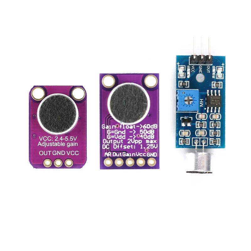Elektret Mikrofon Amplifikatör Modülü Kararlı MAX9814 MAX4466 Sensörü Arduino İçin Otomatik Kazanç Algılama Kontrol Anahtarı Ses