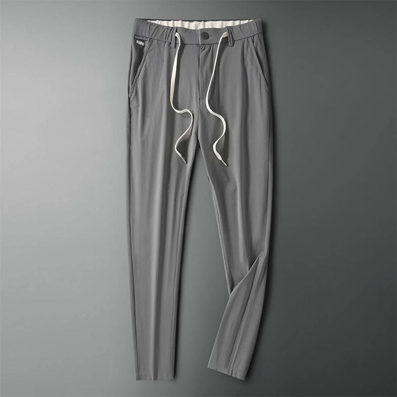 Erkek Pantolon Rahat pantolon Gevşek Düz Pantolon İlkbahar Yaz Düz Renk Yeni Büyük Boy Dipleri Vintage Erkek Giyim B34