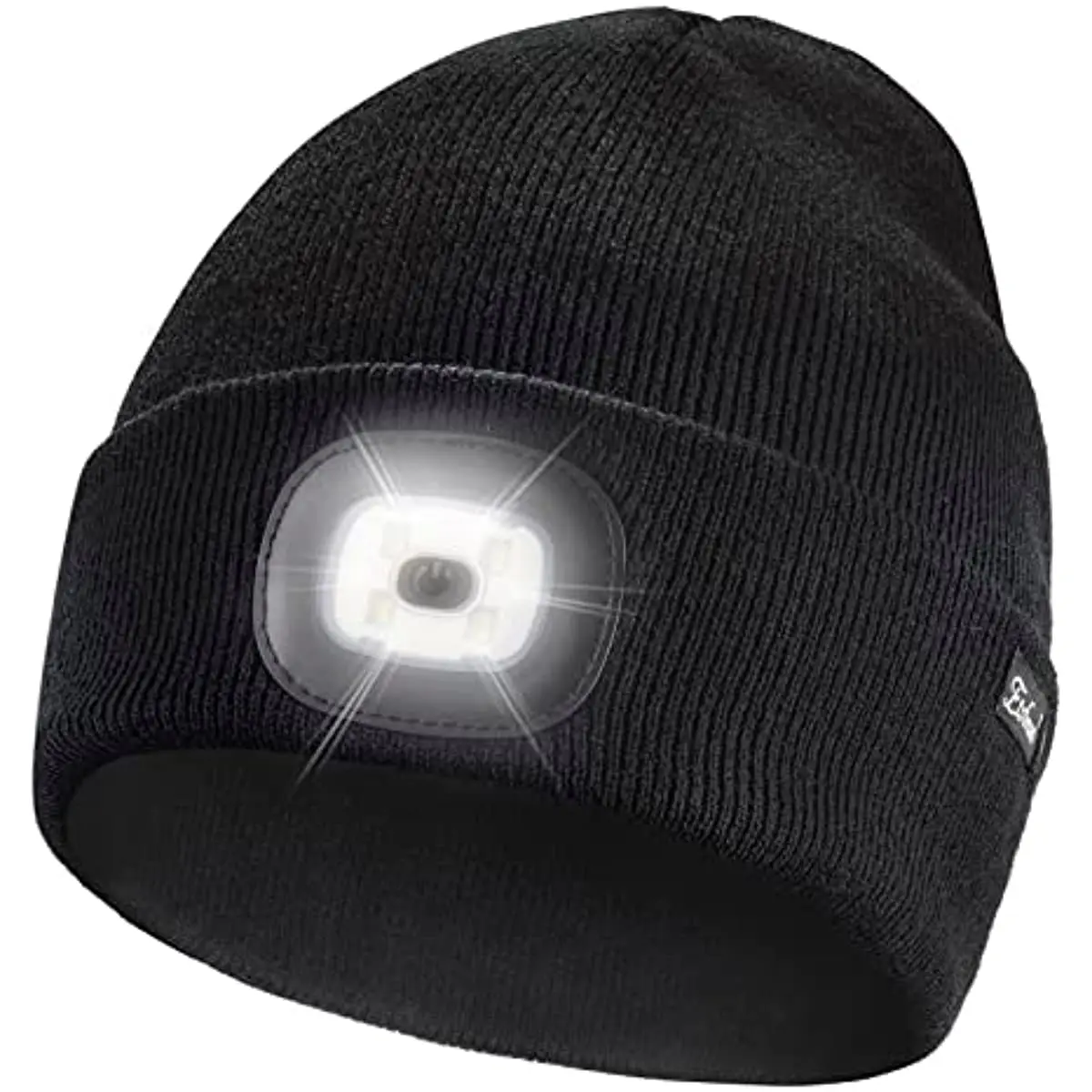 Far Led Unisex bere şapka ile ışık hediyeler erkekler için baba baba USB şarj edilebilir kapaklar