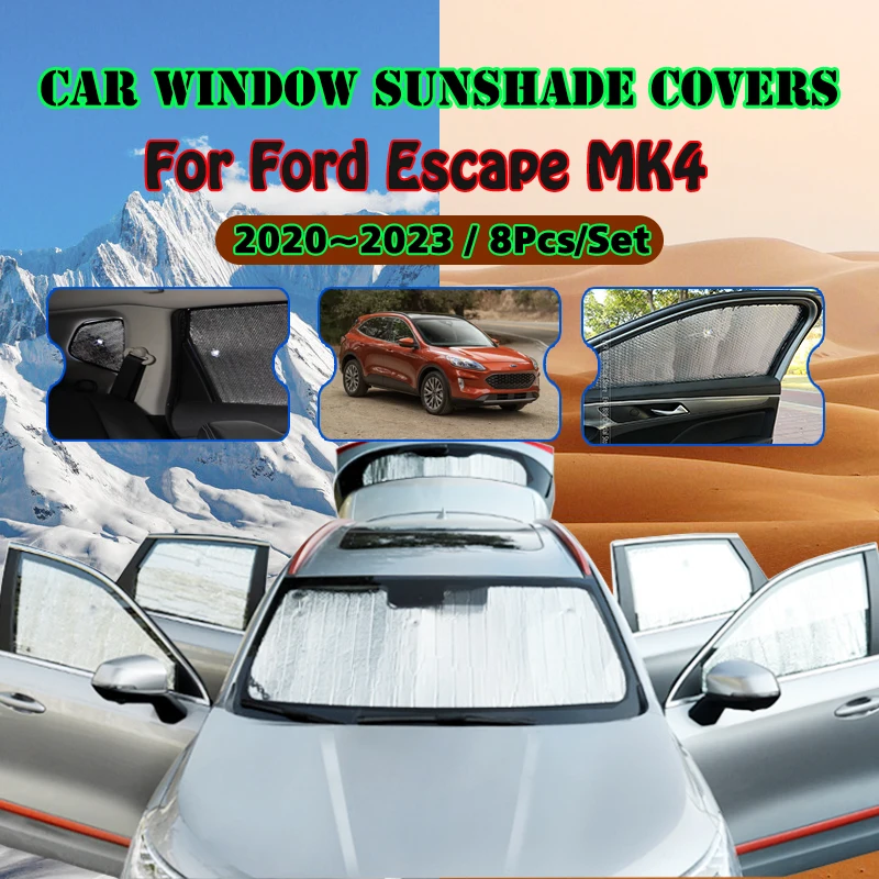 Ford Escape için MK4 2020 2021 2022 2023 Araba Pencere Cam Güneşlik UV Reflektör Güneş Gölge Siperliği Oto Aksesuarları
