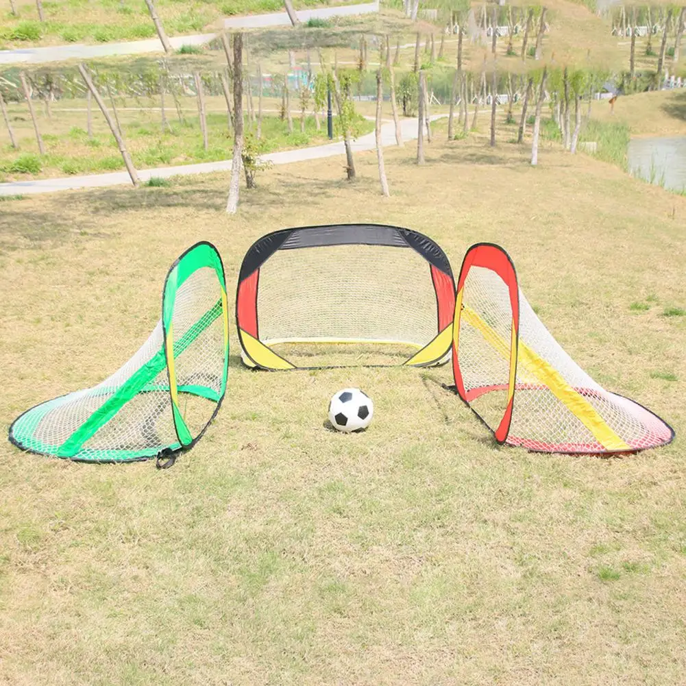 Futbol Gol Net Katlanabilir İnşaat Takviyeli Taşınabilir Katlanabilir Futbol Oyunu Gol Net Plaj Arka Bahçe Parkı Eğitim