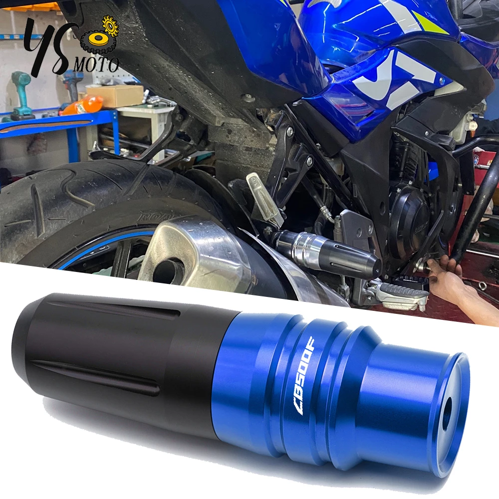 Honda için CB500F CB 500F 2013-2020 2019 2018 Motosiklet Aksesuarları Düşen koruma Egzoz Slider Crash pad kaymak logo ile