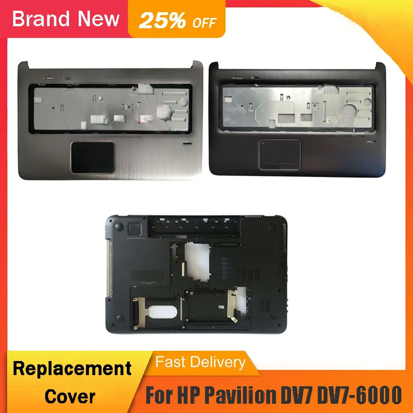 HP Pavilion DV7 DV7 - 6000 Laptop LCD Palmrest ile Parmak İzi Delik Üst Alt Kasa Yedek Arka Kapak