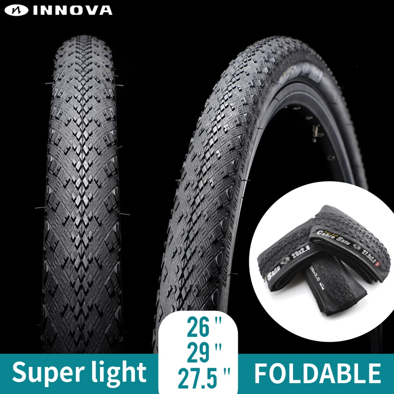INNOVA bisiklet lastiği 26x2. 0/27.5x2.0/29x2. 0 Katlanabilir lastik 26 inç Ultralight Dağ bisiklet lastiği Cobra cilt 26er 27.5 er 29er