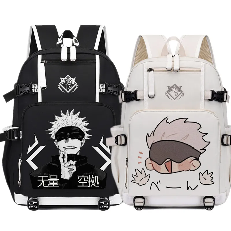 Jujutsu Kaisen Anime USB Sırt Çantası Gizli Sakli Konusmalar Öğrenciler okul çantası Genç Çocuklar Rahat Seyahat Sırt Çantası Dizüstü Bilgisayar Çantaları