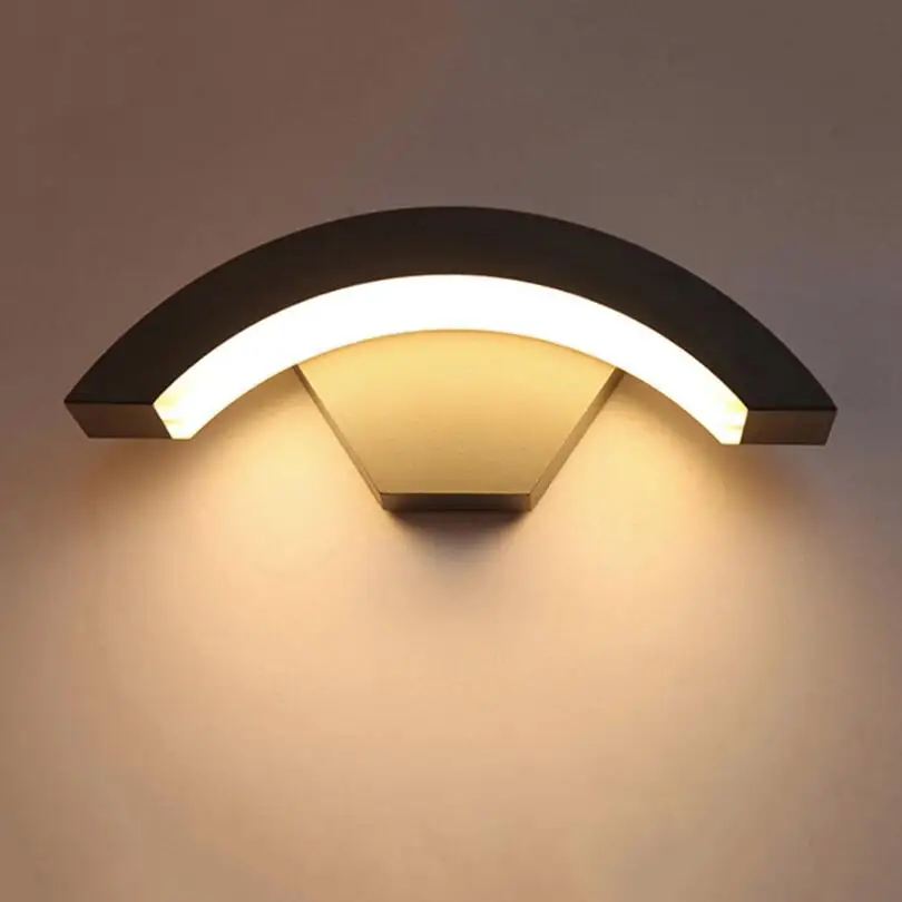 KASUO 12 W PIR hareket sensörü açık hava LED duvar sundurma ışık avlu bahçe koridor koridor Villa balkon led duvar ışık