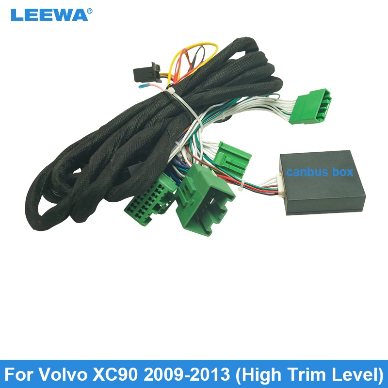LEEWA Araba 16pin Ses Kablo Demeti Canbus Box Volvo XC90 09-13 Satış Sonrası Stereo Kurulum Tel Adaptörü