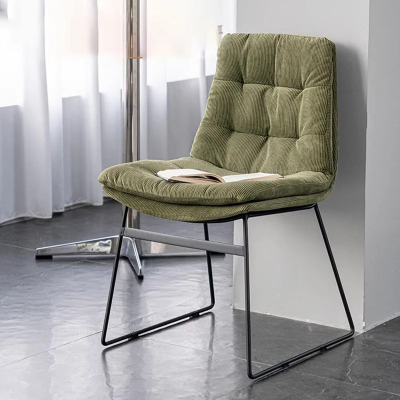 Lüks Metal İskandinav Yemek Sandalyesi Ofis Modern Salon Parti Oturma Odası Sandalyeleri Mutfak Yeşil Sillas Comedor Sandalye Dekor