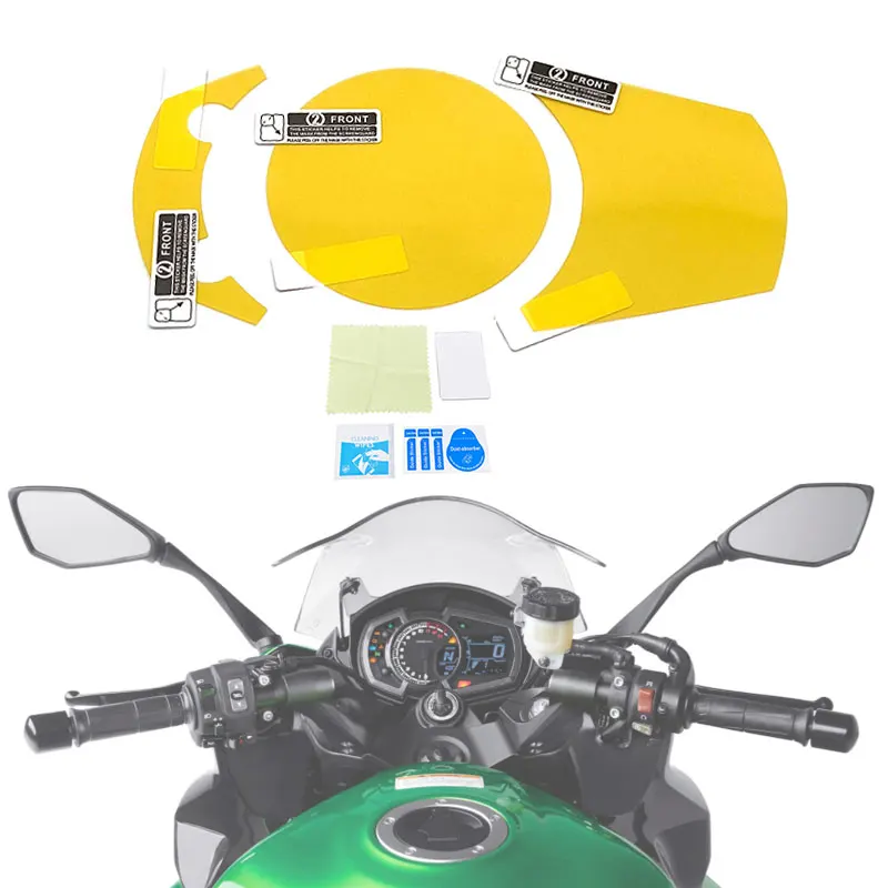 Motosiklet Küme Scratch Ekran koruyucu Film Koruyucu İçin Kawasaki NİNJA 250 400 2018-2021 Ninja 650 1000 2017 2018 2019