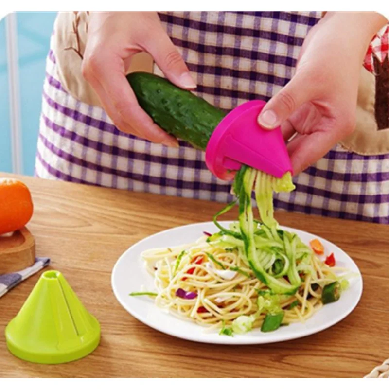 Mutfak Aracı Sebze Meyve Çok Fonksiyonlu spiral parçalayıcı Soyucu Manuel Patates Havuç Turp Döner Rende Mutfak Aksesuarı