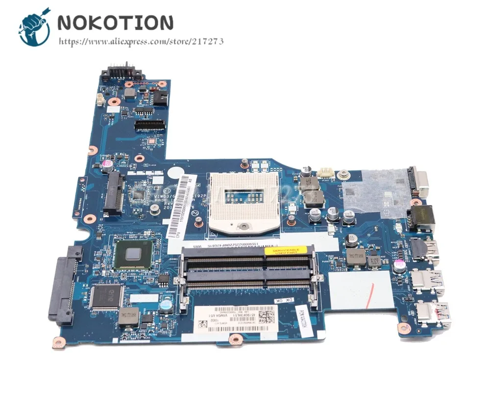 NOKOTION VIWG3 G4 LA-A192P 11S1025006 ANA KURULU Lenovo ıdeapad G510S 15.6 İnç PC Anakart HM86 DDR3L UMA