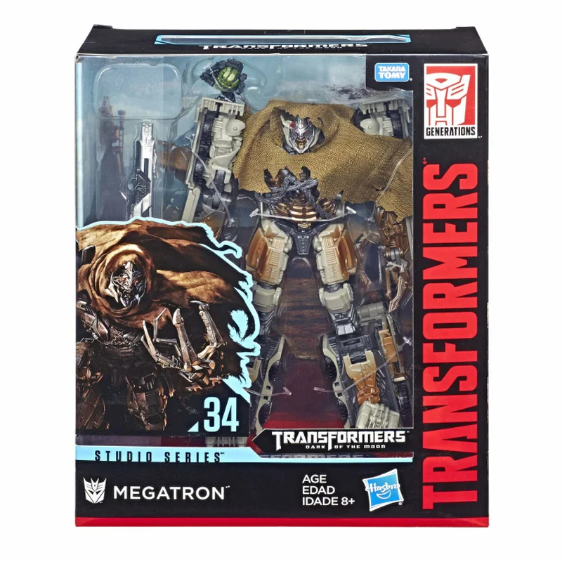 Orijinal Takara Tomy Hasbro Stüdyo Serisi SS34 Megatron Transformers tank araba Film Çocuk Model Oyuncaklar Transformers Figürü Oyuncak