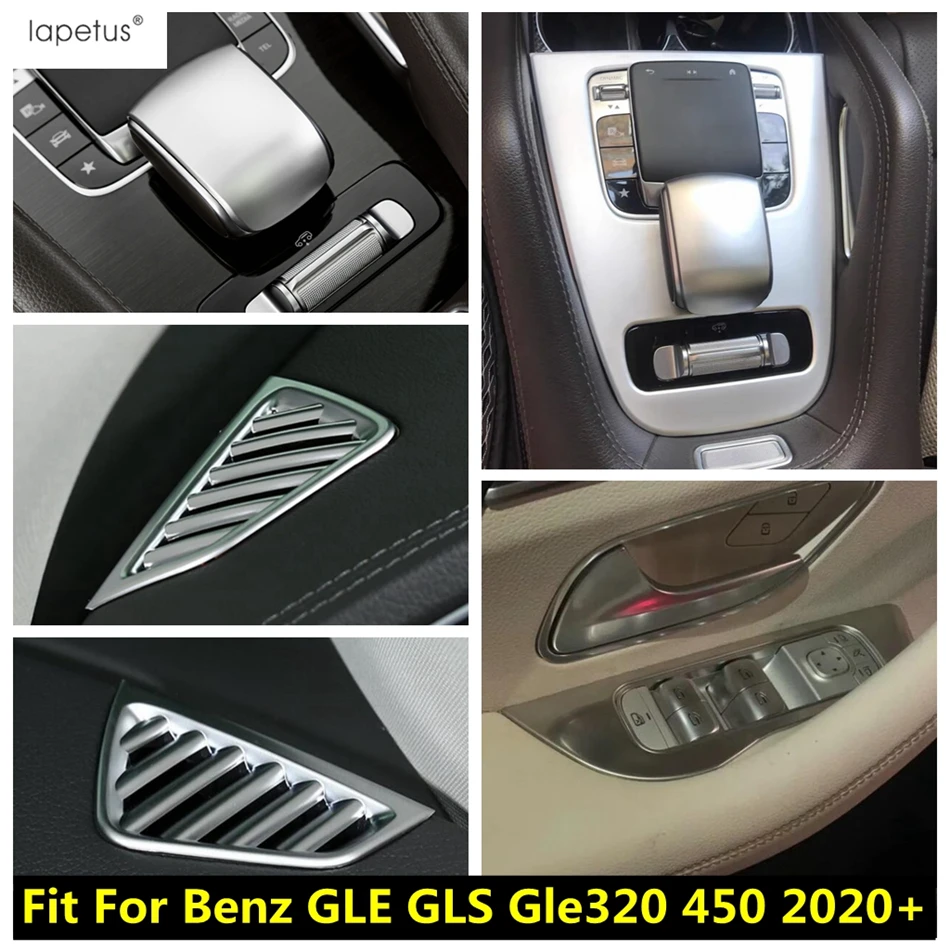 Pencere Kaldırma / Vites Paneli / Vites Kafa Topuzu / Hava AC Havalandırma Kapağı Trim Aksesuarları Mercedes-benz GLE GLS Gle320 450 2020 2021