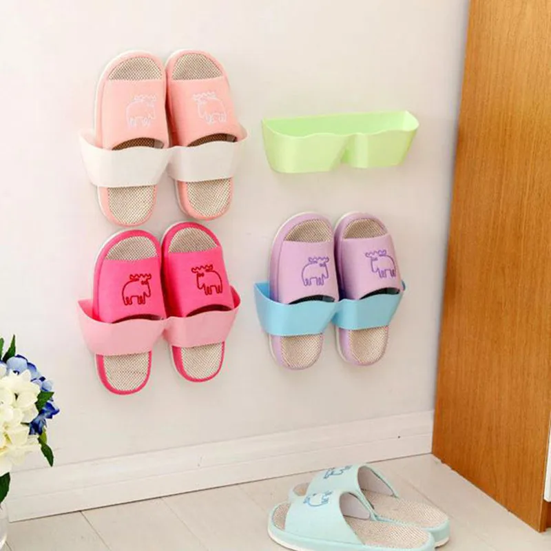 Plastik Depolama Ayakkabı ahşap çatkı duvara monte Ayırma Üç Boyutlu Depolama Rafı Ev Oturma Odası Banyo Alır