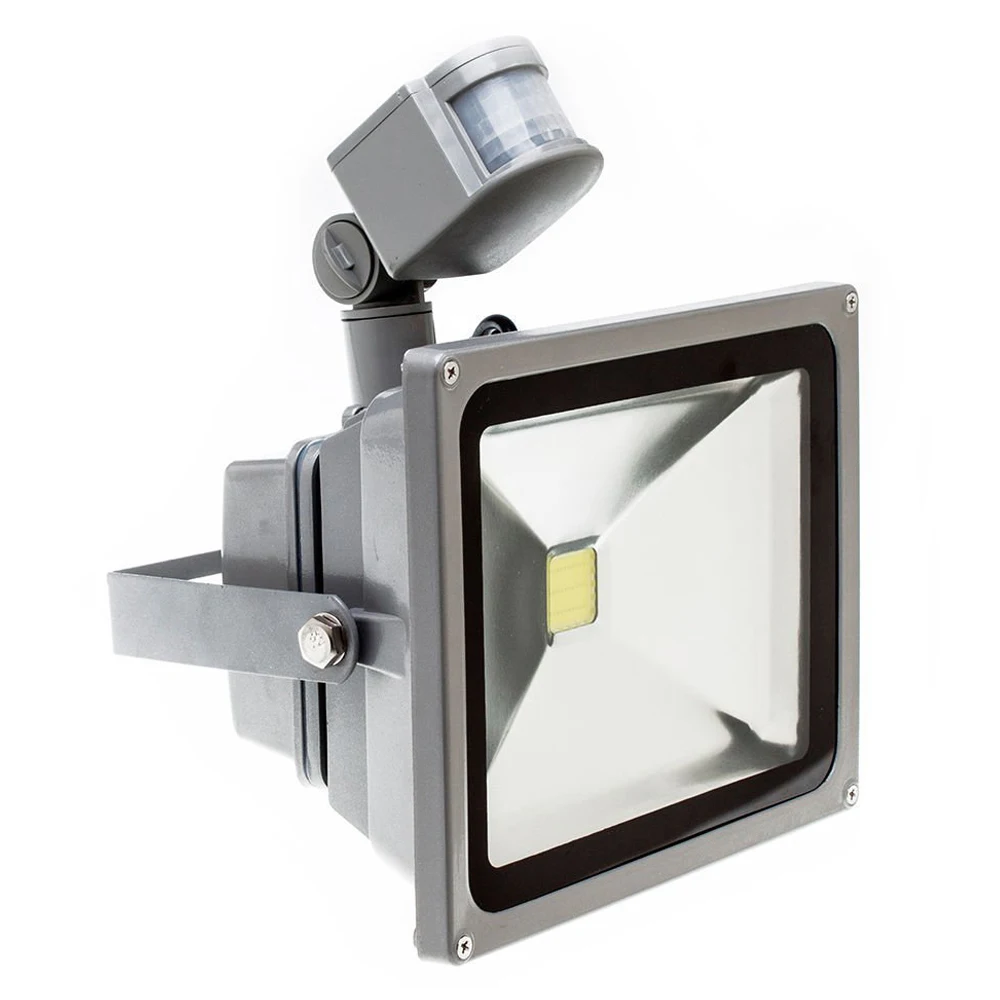 Sıcak Beyaz LED Spot ışıklandırmalı Spot ışıklandırmalı LED aydınlatma ve PIR hareket sensörlü (10 Watt)