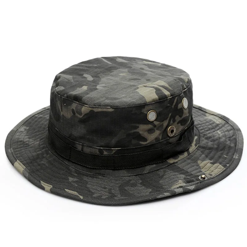 Taktik Açık Alan Ordu Yuvarlak Kenarlı Şapka Güneş Koruyucu güneş şapkası