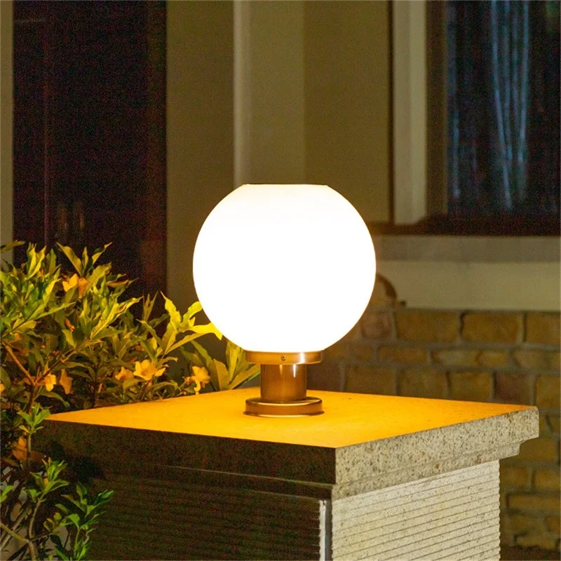 TEMAR Açık Güneş Modern Duvar lambası LED Küre Gölge Su Geçirmez Ayağı direk lambası Fikstür Ev için