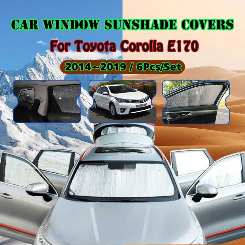 Toyota Corolla için E170 2014 ~ 2019 Araba Pencere Cam Güneşlik Ön UV Reflektör Güneş Gölge Güneşlik Oto Aksesuarları