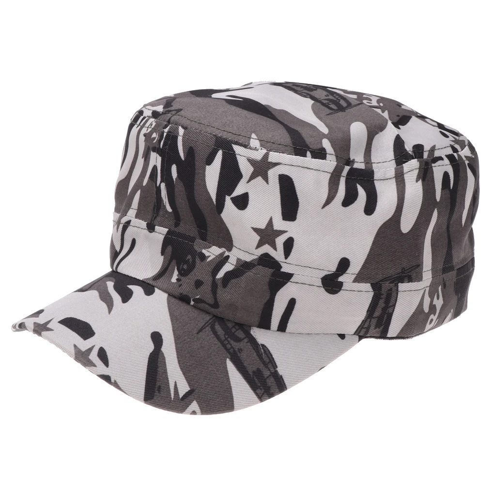 Unisex Beyzbol Askeri asker şapkası Kamuflaj Snapback Açık Kamp Şapka