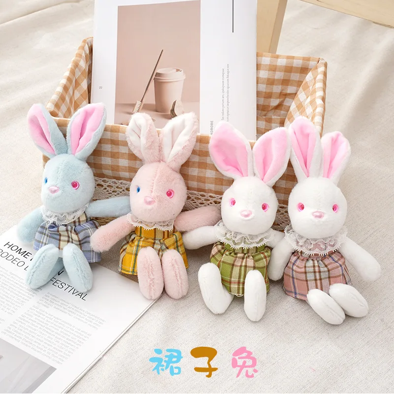 Yeni Sevimli Güzel Tavşan Tavşan Anahtarlık Moda Butik Gelişmiş Çanta Süslemeleri Kolye Yumuşak Yatıştırıcı Bebek Çift doğum günü hediyesi