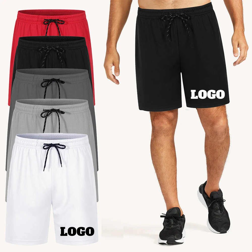 Özel Logo erkek Şort Pantolon Rahat Koşu Slim Fit Spor kısa pantolon Homme Beachshorts Pantolon Erkekler Broadshorts